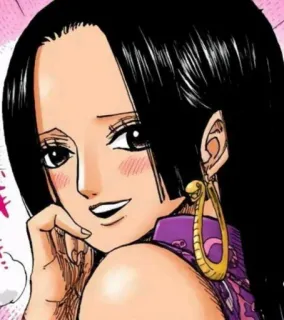 🥰 Boa Hancock One Piece Anime, Cartoon, Boa Hancock, One Piece, Fanart, Illustration telegram sticker