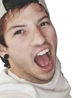 😵 Tyler Joseph muzikant, zanger, twenty one pilots, emo, band, muziek telegram sticker