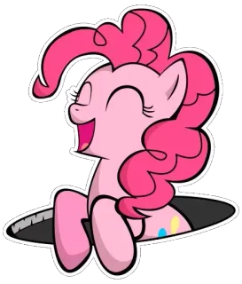 ☺️ Pinkie Pie My Little Pony Desenho animado, Pônei, Pinkie Pie, My Little Pony telegram sticker