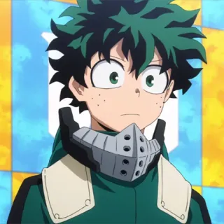 🥦 Izuku Midoriya My Hero Academia anime, my hero academia, izuku midoriya, deku, mha telegram sticker