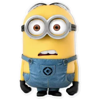 😦 Minion Despicable Me Minion, Kartun, Kuning, Karakter telegram sticker