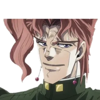 😏 Kakyoin Noriaki JoJo's Bizarre Adventure Kakyoin, JoJo's Bizarre Adventure, Anime, Manga, Charakter telegram sticker