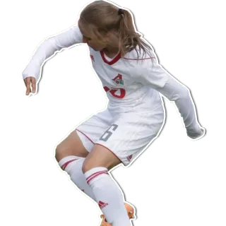 ✌ サッカー, アスリート, スポーツ, 女性, フットボール, 選手 telegram sticker