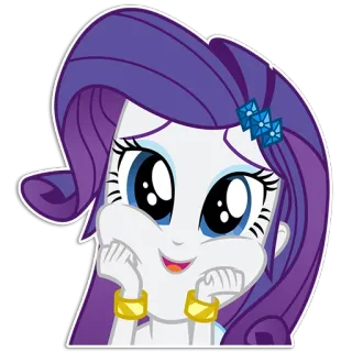 😍 Rarity My Little Pony Desenho animado, Pônei, Personagem, Raridade, Fofo telegram sticker