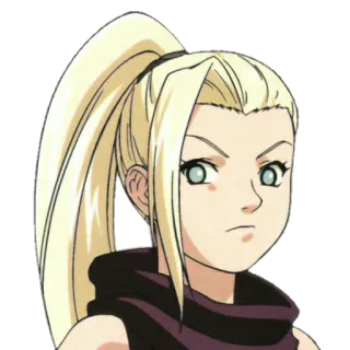😠 Ino Yamanaka Naruto anime, cartoon, fan art, Ino Yamanaka, Naruto, girl telegram sticker