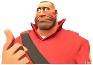 😞 Soldier Team Fortress 2 soldat, team fortress 2, jeu vidéo, personnage, drôle whatsapp sticker