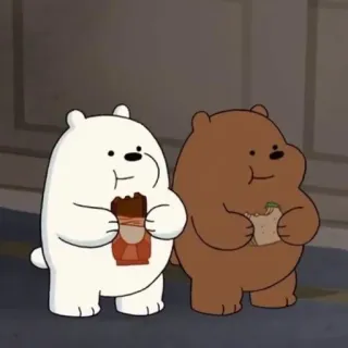 🦄 熊, 卡通, 食物, 零食, 可爱, 动物 telegram sticker