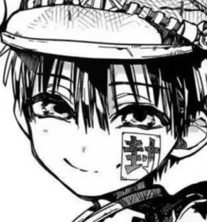 🗒 封 漫画, 动漫, 脸, 男孩, 角色, 印章 telegram sticker