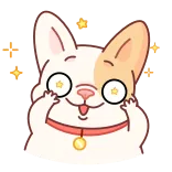 🤩 perro, animal, lindo, estrellas, brillante, mascota whatsapp sticker