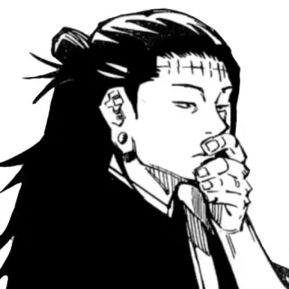 🤔 Suguru Geto Jujutsu Kaisen Anime, Manga, Jujutsu Kaisen, Suguru Geto, Postać, Złoczyńca telegram sticker