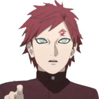 😦 Gaara Naruto Anime, Manga, Gaara, Naruto, Postać, Piasek, Ninja telegram sticker
