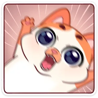 😱 katze, niedlich, sticker, tier, comic, kawaii, lustig telegram sticker