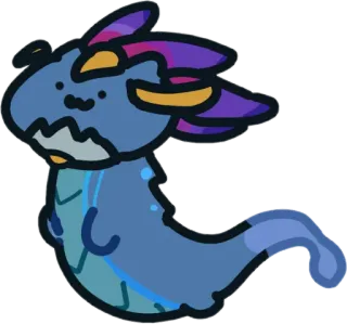 🦖 дракон, монстр, мультфильм, стикер, милый telegram sticker