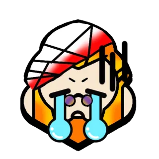 😭 crying, sad, tears, emoji, sticker, upset telegram sticker