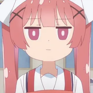🎐 Anime, Manga, Dibujo animado, Personaje, Pelo rosa, Lindo, Chica telegram sticker