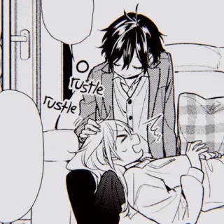 🖤 rustle rustle Anime, Manga, Paar, Romantik, Alltag telegram sticker