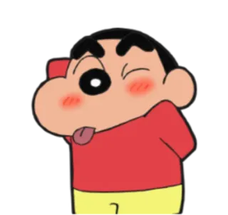 😋 Shin-chan Anime, Dessin animé, Mignon, Drôle, Shin-chan, Personnage telegram sticker