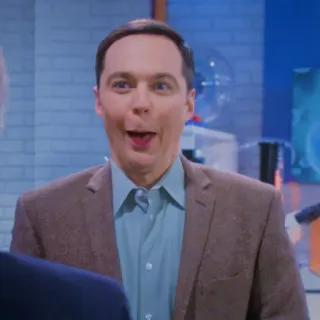 🤩 Sheldon Cooper The Big Bang Theory tv show, sitcom, science, nerd, character, funny telegram sticker