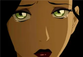 😭 Korra The Legend of Korra avatar, animated, crying, character, fanart telegram sticker