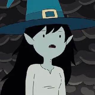 🍓 Marceline Adventure Time 卡通, 探险时光, 玛瑟琳, 吸血鬼, 女巫, 角色 telegram sticker