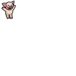 🐖 cerdo, animal, lindo, dibujos animados whatsapp sticker