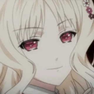 🗝 Yui Komori Diabolik Lovers animé, personnage, vampire, fille whatsapp sticker
