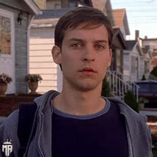 🕷 Peter Parker Spider-Man tobey maguire, spider-man, peter parker, película telegram sticker