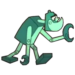 🤖 robô, desenho animado, máquina, androide, mecânico telegram sticker