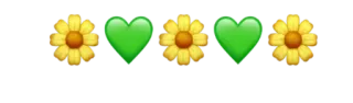 🌸 fiore, cuore, emoji, amore, pianta, natura telegram sticker