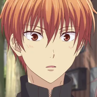 🐱 Kyo Sohma Fruits Basket anime, manga, kyo sohma, fruits basket, cartoon, character telegram sticker