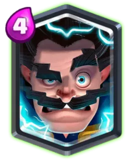 🏷 Electro Wizard Clash Royale 비디오 게임, 일렉트로 마법사, 마법, 마법사, 캐릭터 telegram sticker