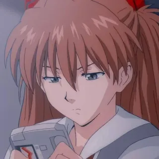 ❤️ Asuka Langley Soryu Neon Genesis Evangelion Anime, Gadis, Rambut Merah, Evangelion, Karakter telegram sticker