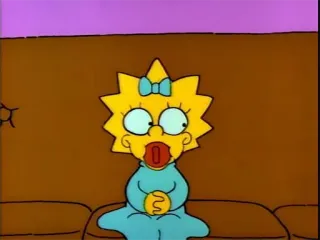 😑 Maggie Simpson The Simpsons 만화, 아기, 매기 심슨, 심슨 가족, TV 쇼, 애니메이션 telegram sticker