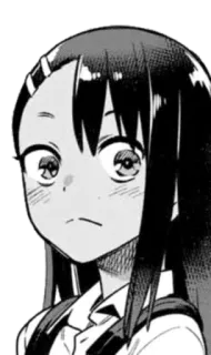 ◾️ Nagatoro Don't Toy with Me, Miss Nagatoro Anime, Manga, Mädchen, Nagatoro, Ausdruck, Cartoon telegram sticker
