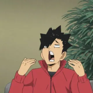 😩 Kuroo Haikyuu!! อนิเมะ, ตัวละคร, ไฮคิว, คุโรโอะ telegram sticker