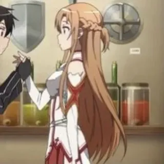🍂 Asuna Yuuki Sword Art Online Anime, Asuna, Sword Art Online whatsapp sticker