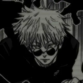 🍦 Gojo Satoru Jujutsu Kaisen Anime, Manga, Gojo Satoru, Jujutsu Kaisen, Gafas, Personaje whatsapp sticker
