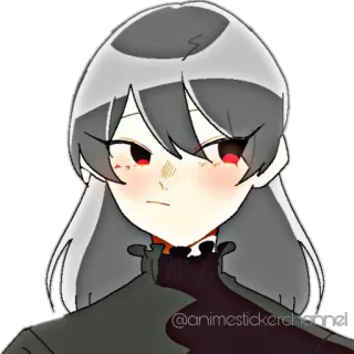 😕 @animestickerchannel Anime, Sticker, Chaîne, Dessin animé, Fille telegram sticker