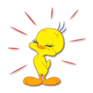 😊 Tweety Bird cartoon, tweety bird, warner bros, yellow bird telegram sticker