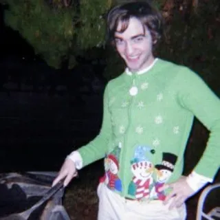 🍫 person, sweater, snowmen, christmas, robert pattinson telegram sticker