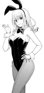 🐰 anime, bunny girl, manga, character, costume telegram sticker