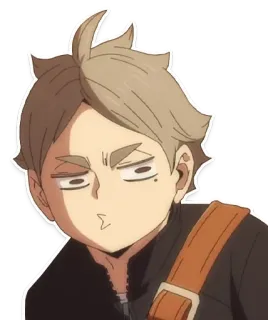 😗 Sugawara Koushi Haikyuu!! Аниме, Haikyuu, Сугавара, Коуши telegram sticker
