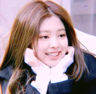 🐼 Jennie Kim kpop, idol, cantora, feminino, retrato, asiática, sorriso whatsapp sticker