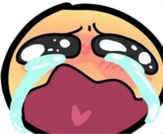 🥺 piangere, triste, emoji, lacrime, arrabbiato telegram sticker