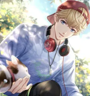 🎧 Anime, Kucing, Anak laki-laki, Lucu, Headphone telegram sticker