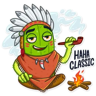 Cowboy Cactus telegram stickers