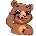 Boris the Bear telegram stickers