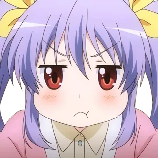 😒 动漫, 漫画, 女孩, 可爱, 宫内莲华 telegram sticker