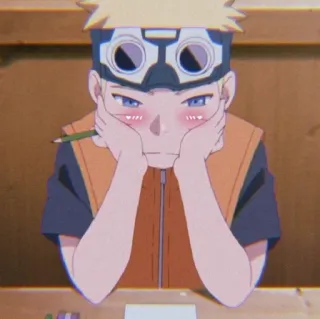 🌟 Naruto Uzumaki Naruto naruto, anime, uzumaki, vẽ, ửng đỏ, kawaii, manga, dễ thương telegram sticker