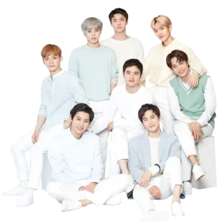 💟 groupe, hommes, kpop, idole, portrait, célébrités telegram sticker